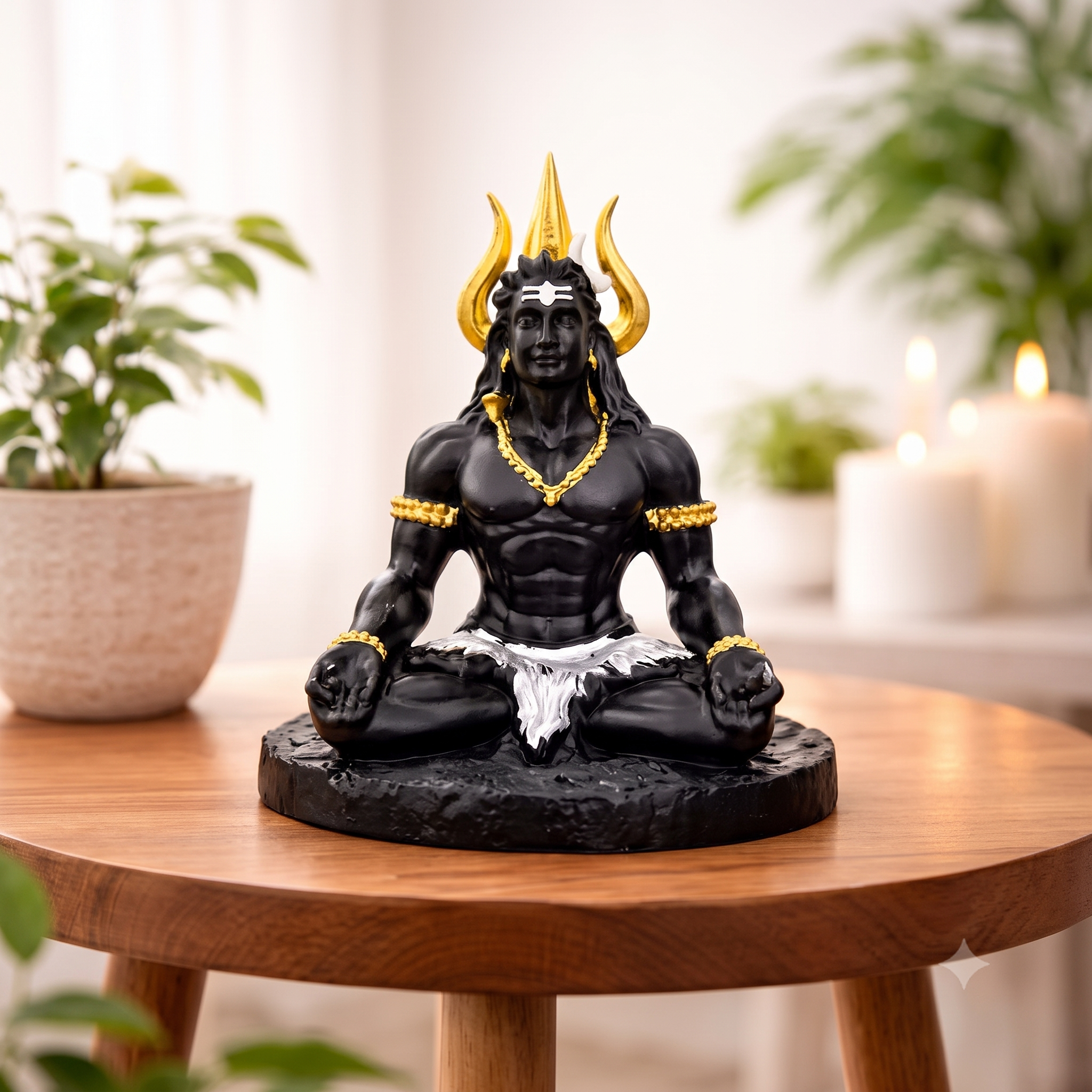 Dhyan Mudra Aadiyogi Shiva Idol Shiv Idol For Car Dashboard Adiyogi Statue Small Shiva Idol Shiv ji Murti Shiva murti Maha Adiyogi Lord Shiva statue shiv ji murti bhole nath Shankar statue Resin