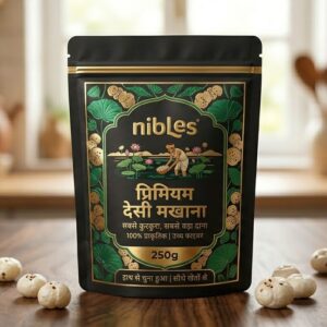 Phool Makhana (Big Size) - Crunchy & Roasted Fox Nuts, 250g Pouch | 100% Natural & High Fiber